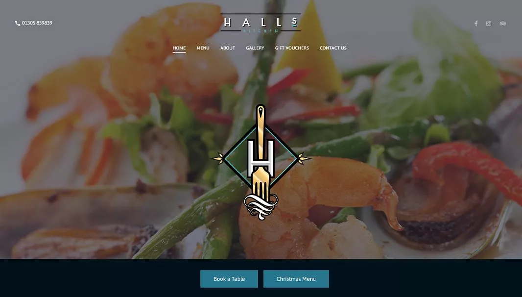Halls Kitchen Homepage Image