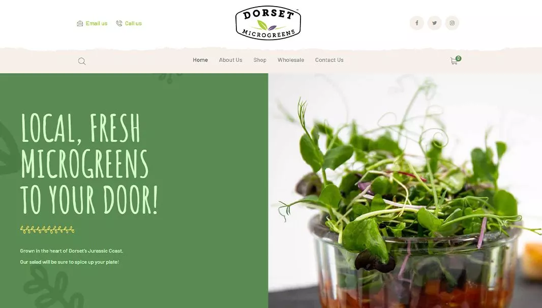 Dorset Microgreens Homepage