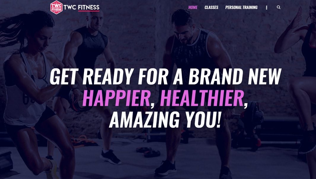 Website design, logo for TWC Fitness