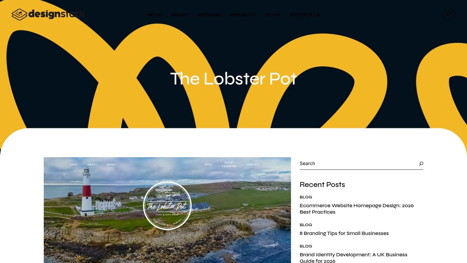 Screenshot from https://designstack.co.uk/portfolio/the-lobster-pot/