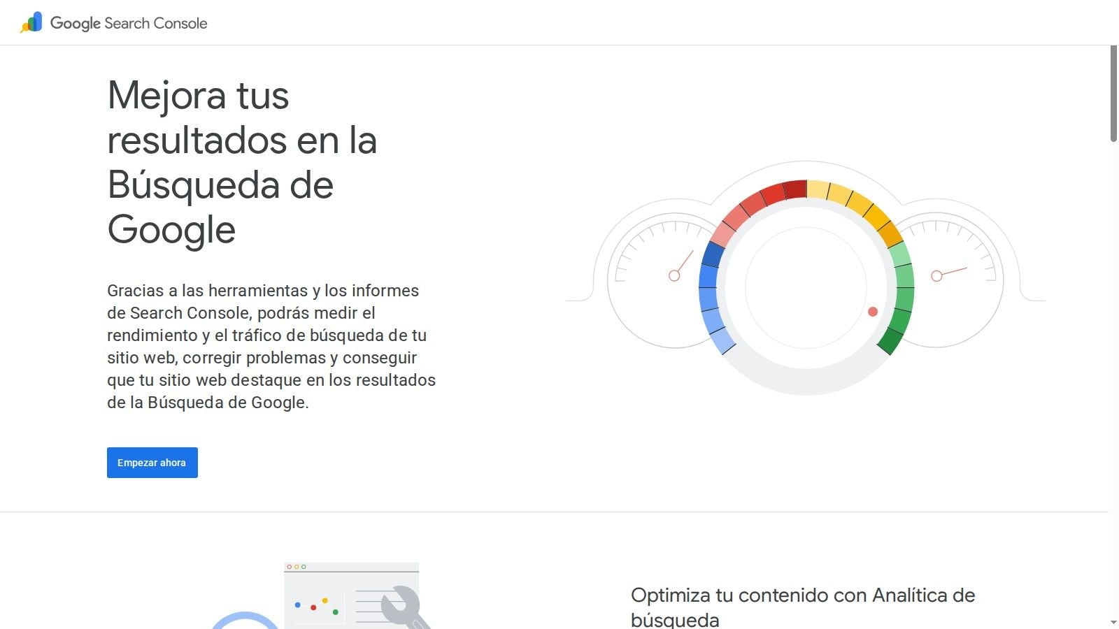 Screenshot from https://search.google.com/search-console/about