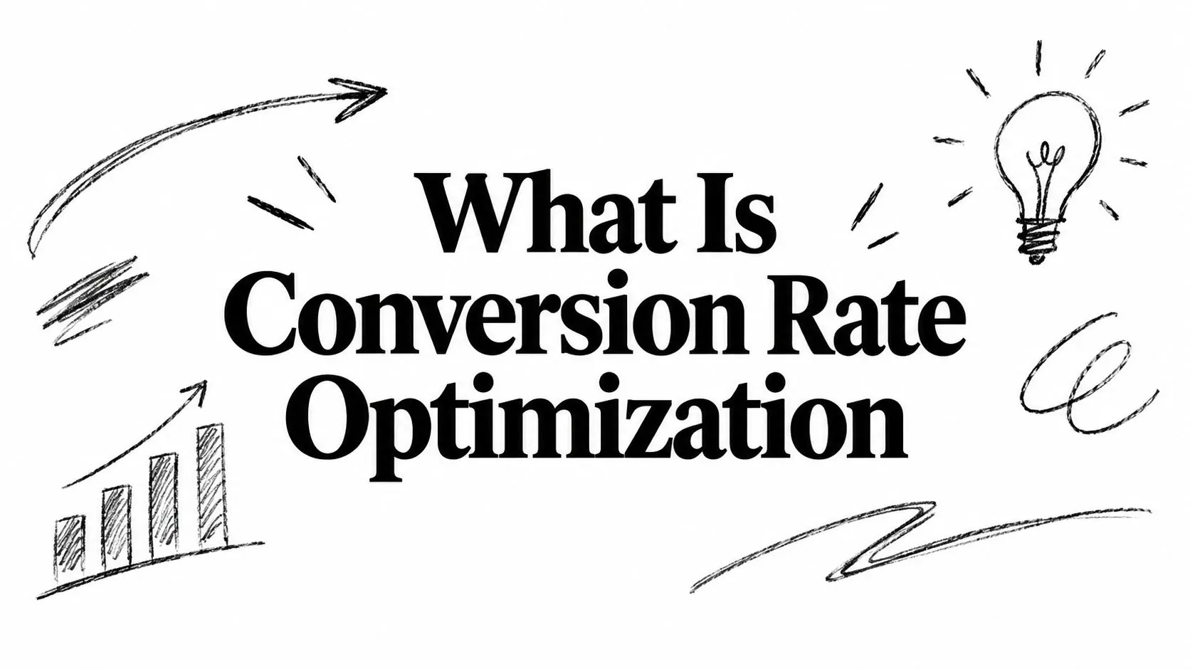 Conversion rate optimisation illustration