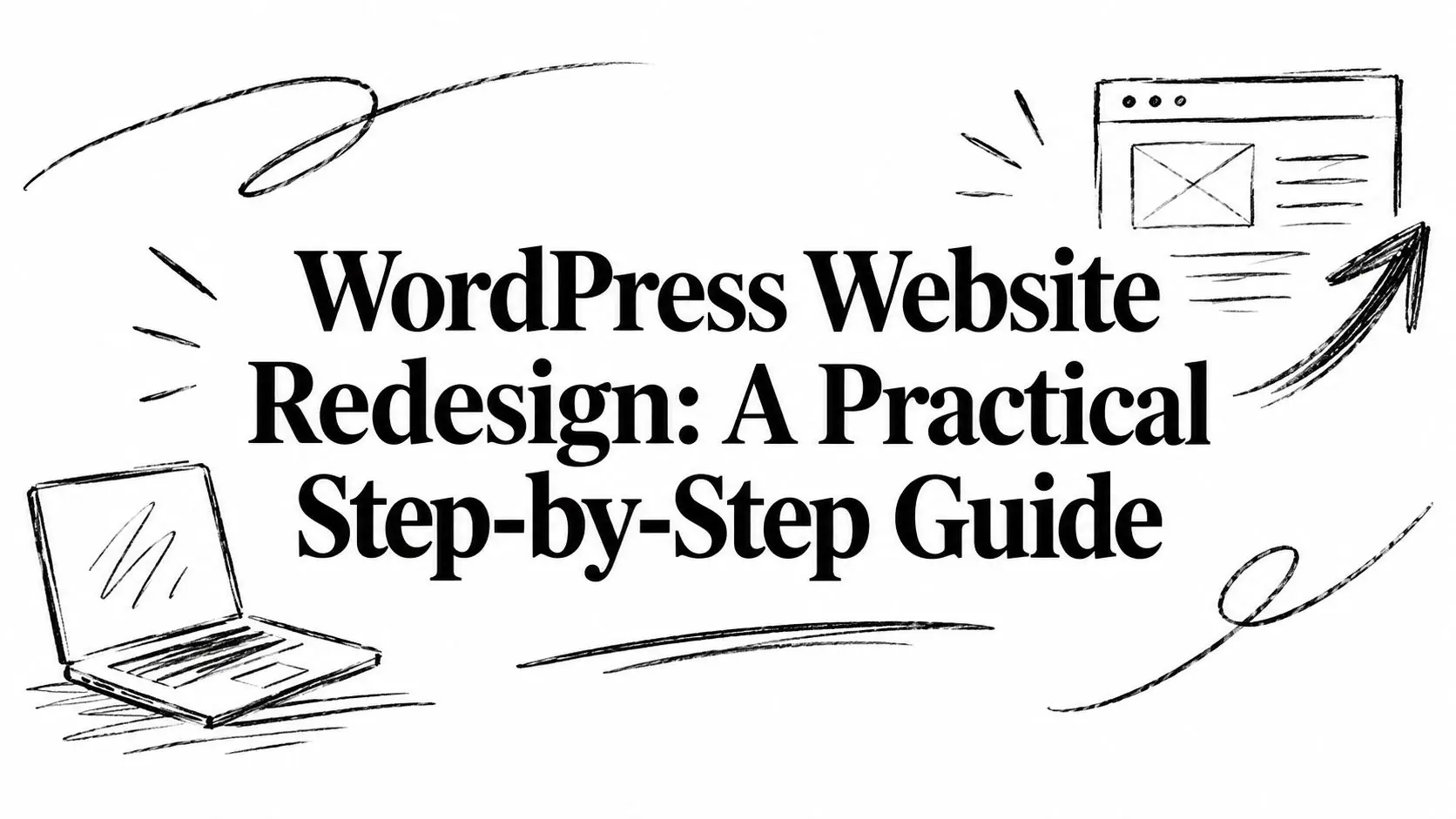 WordPress website redesign illustration